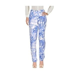 ARMANI JEANS Casual Viscose Blue & White Pants 8